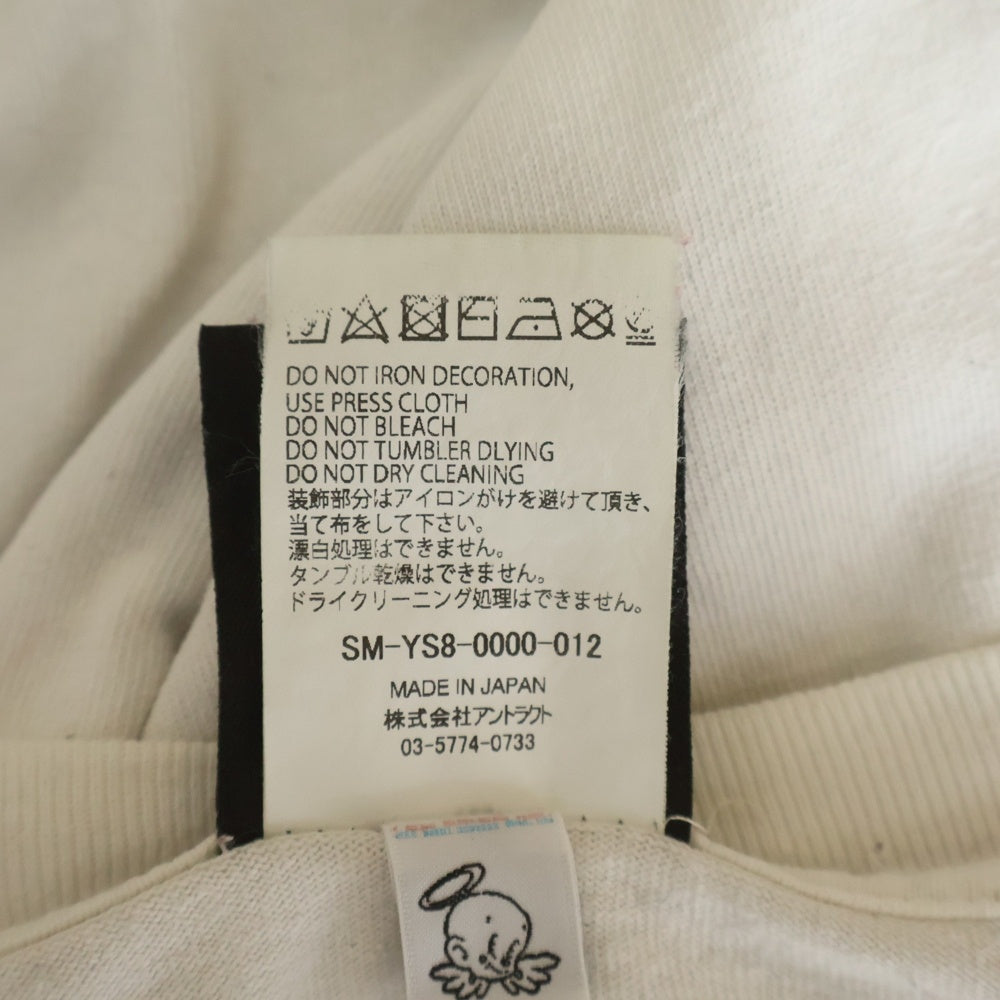 SAINT MICHAEL(セントマイケル) 24SS RIBON SAINT S/S Tee リボンセント クルーネック 半袖 Tシャツカットソー ホワイト SM-YS8-0000-012