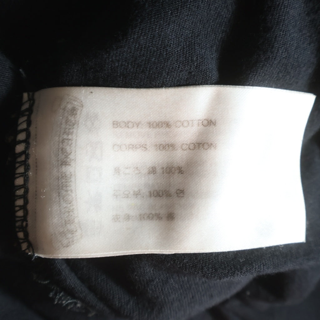 CHROME HEARTS(クロムハーツ) Old English Neck Logo Long Sleeve Tee オールドイングリッシュネックロゴ長袖Tシャツ カットソー ブラック/ピンク