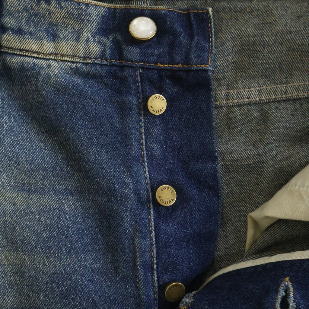 LOUIS VUITTON(ルイヴィトン) 25SS Sunfaded Effect Denim Skate Pants サンフェードエフェクトデニムスケートパンツ インディゴ RM251M J16 HSD91W