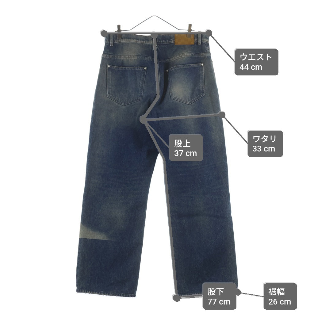 LOUIS VUITTON(ルイヴィトン) 25SS Sunfaded Effect Denim Skate Pants サンフェードエフェクトデニムスケートパンツ インディゴ RM251M J16 HSD91W