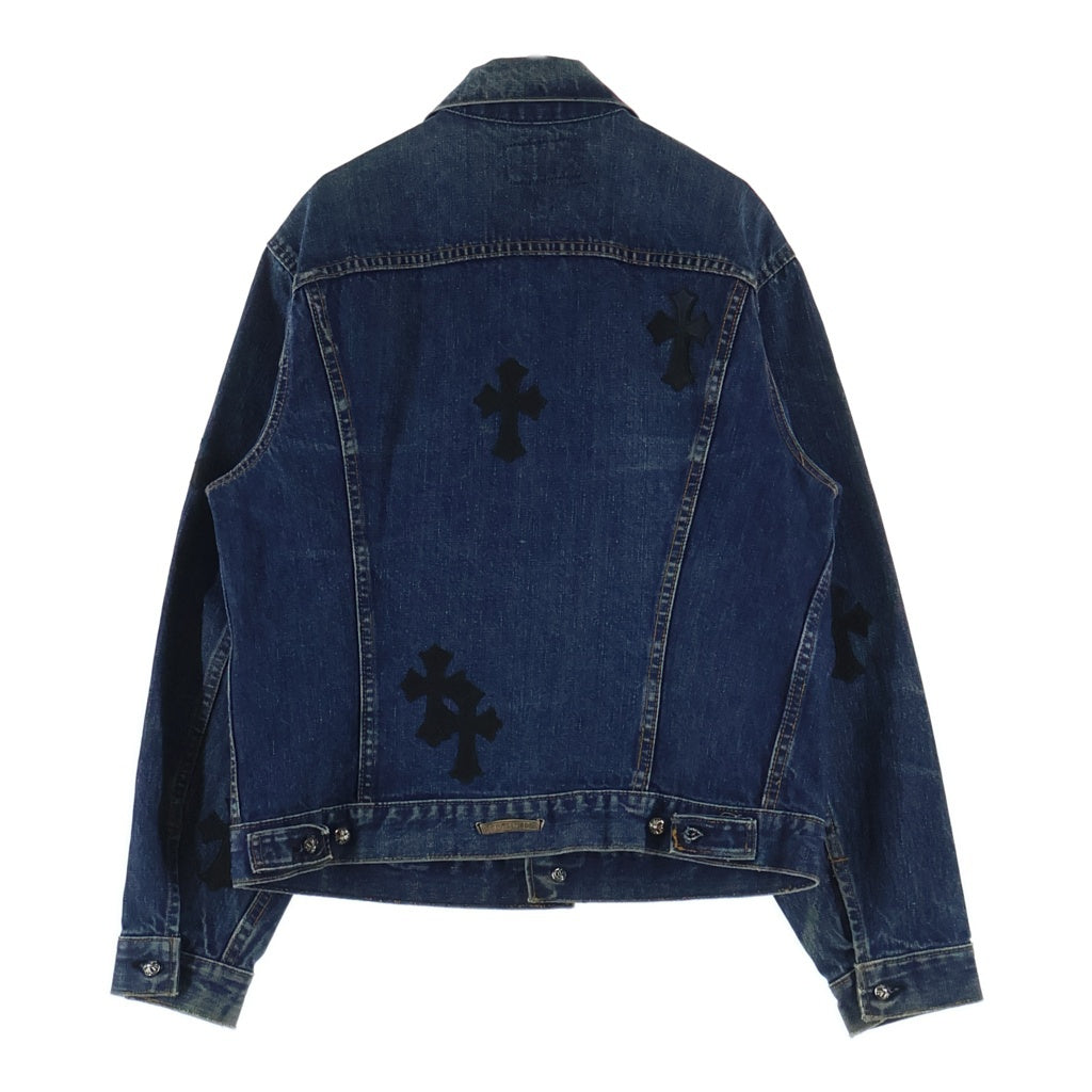 CHROME HEARTS(クロムハーツ) ×LEVI'S クロスパッチ付 デニムジャケット クロスボールボタン インディゴ