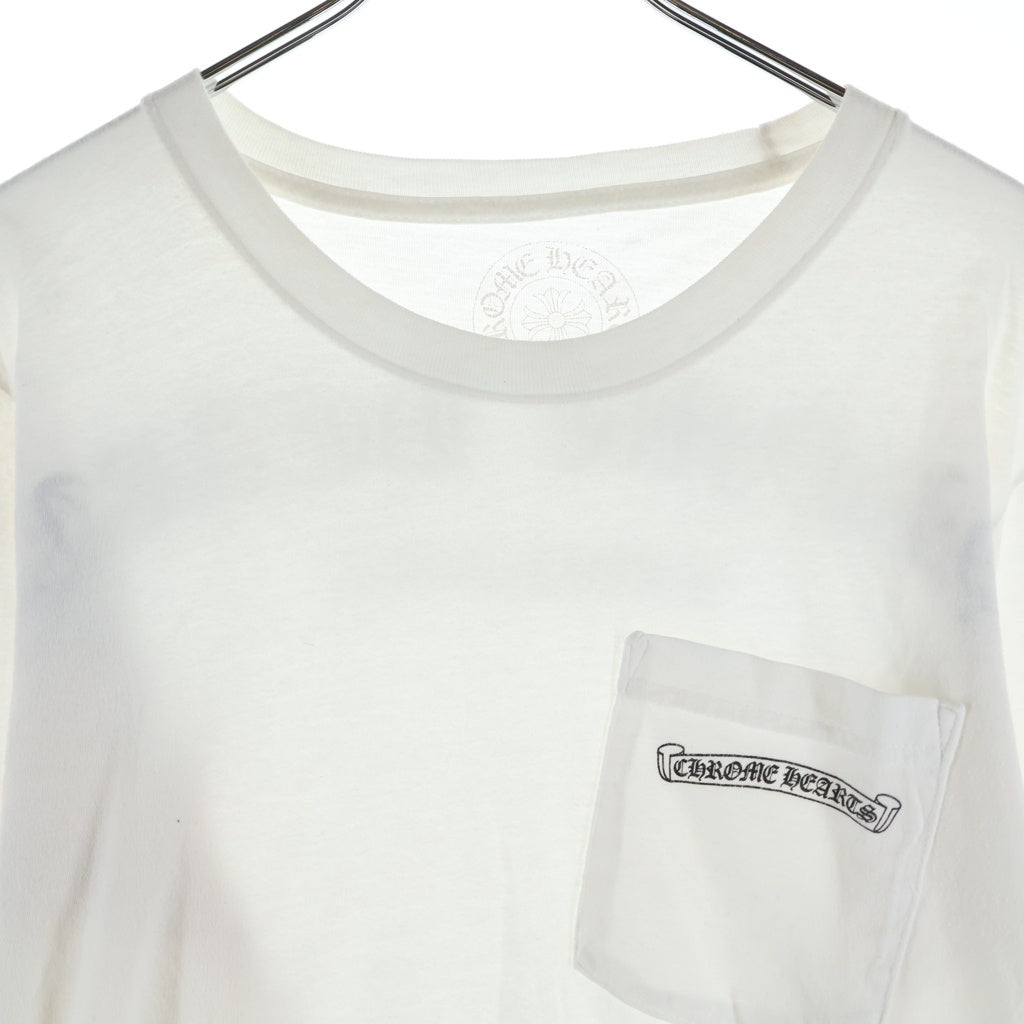 CHROME HEARTS(クロムハーツ) Fuck You L/S Tee ファックユーロングスリーブTシャツ 長袖カットソー ロンT アーチロゴバックプリント ホワイト