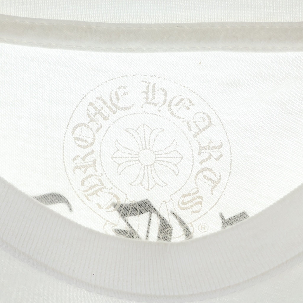 CHROME HEARTS(クロムハーツ) Fuck You L/S Tee ファックユーロングスリーブTシャツ 長袖カットソー ロンT アーチロゴバックプリント ホワイト