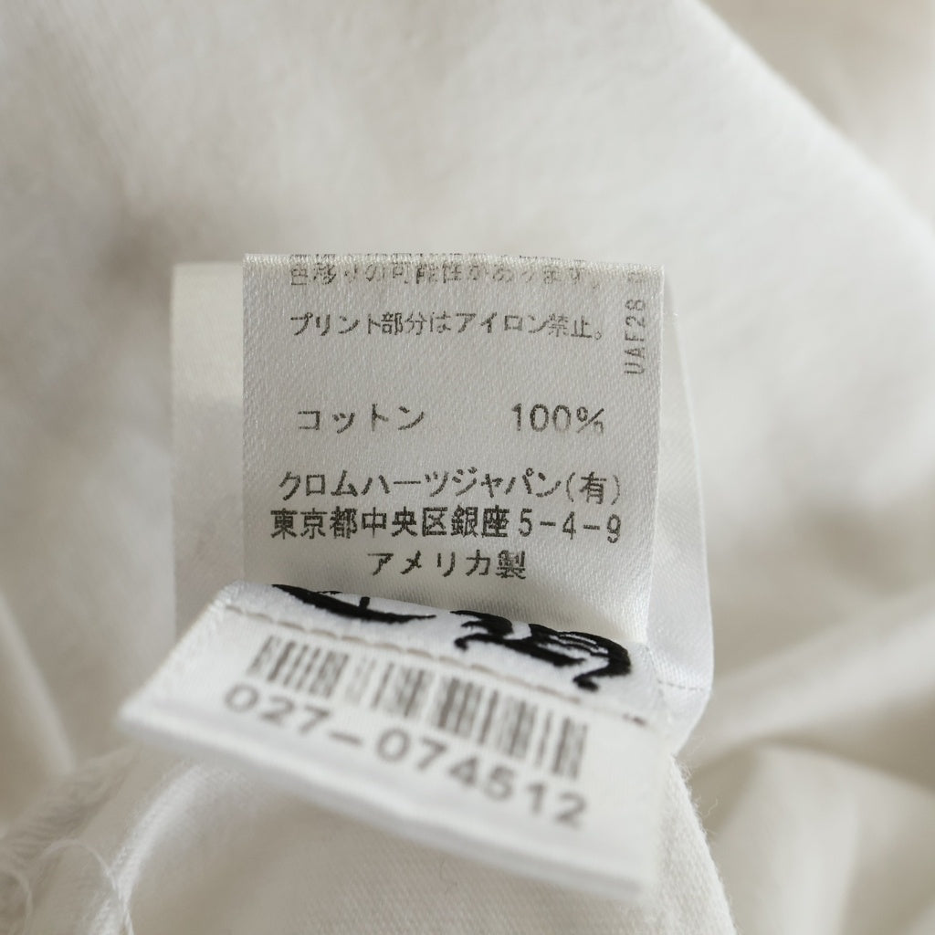CHROME HEARTS(クロムハーツ) Fuck You L/S Tee ファックユーロングスリーブTシャツ 長袖カットソー ロンT アーチロゴバックプリント ホワイト