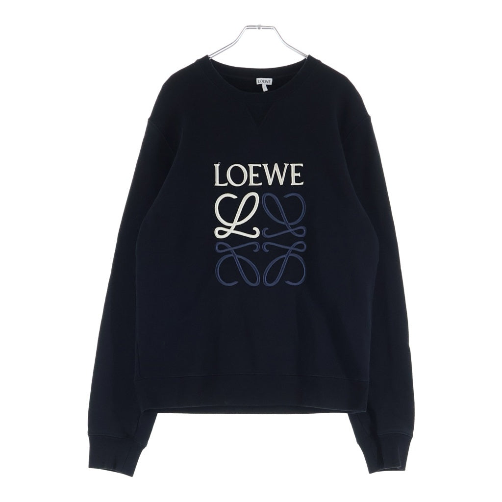 LOEWE(ロエベ) ANAGRAM SWEAT アナグラム クルーネック 長袖スウェット ブラック H526Y24J07