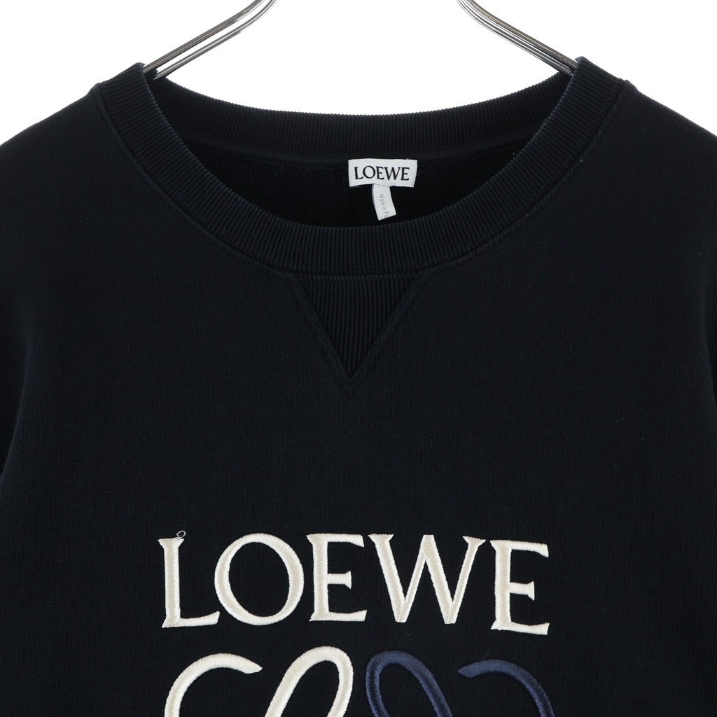 LOEWE(ロエベ) ANAGRAM SWEAT アナグラム クルーネック 長袖スウェット ブラック H526Y24J07