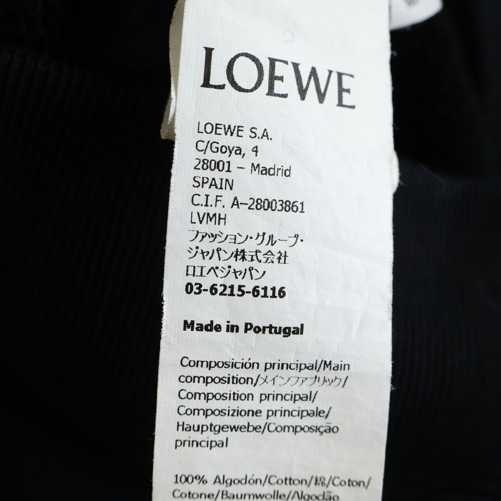 LOEWE(ロエベ) ANAGRAM SWEAT アナグラム クルーネック 長袖スウェット ブラック H526Y24J07