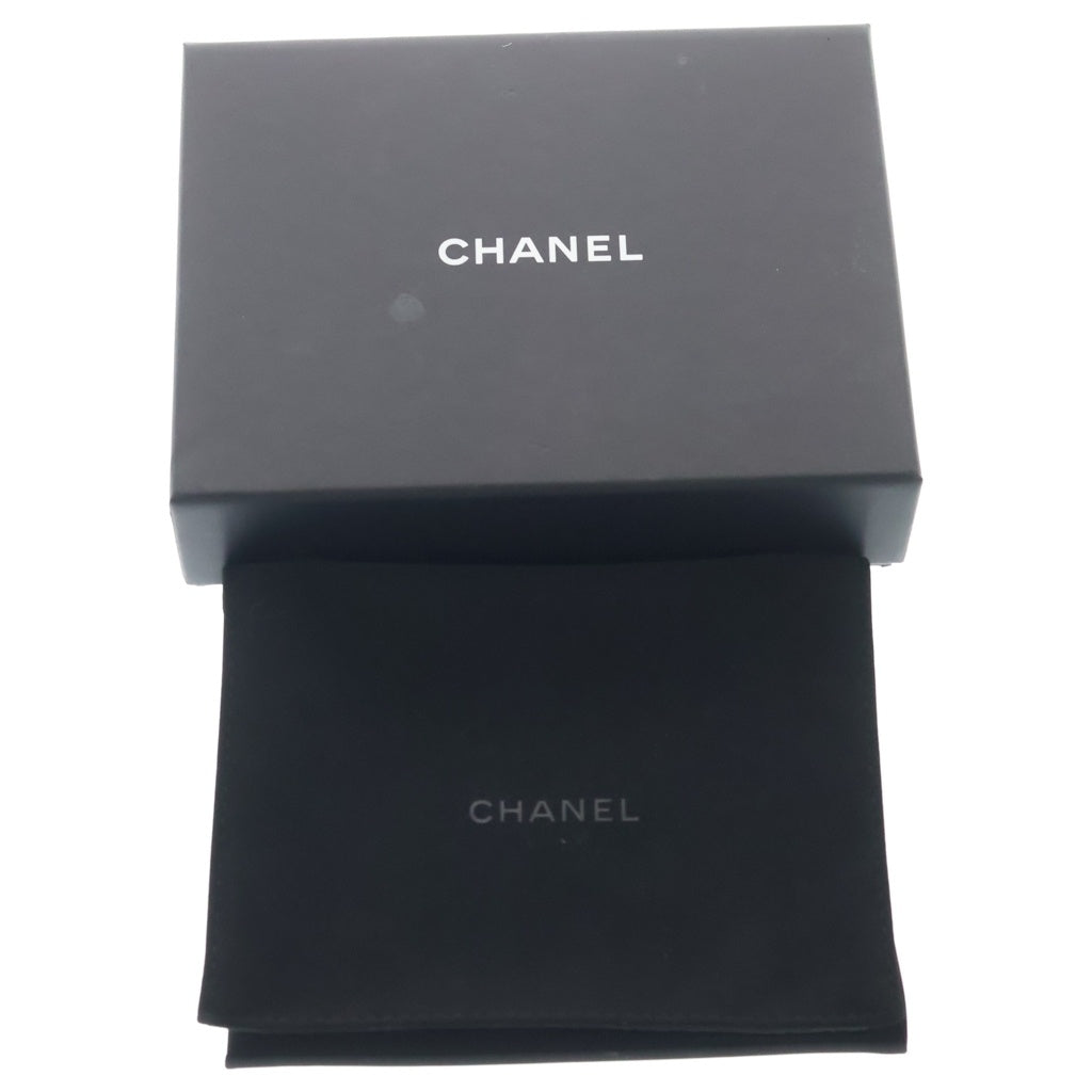 CHANEL(シャネル) マトラッセ 二つ折り財布 コンパクトウォレット コインケース キャビアスキン レッド ゴールド金具 レディース