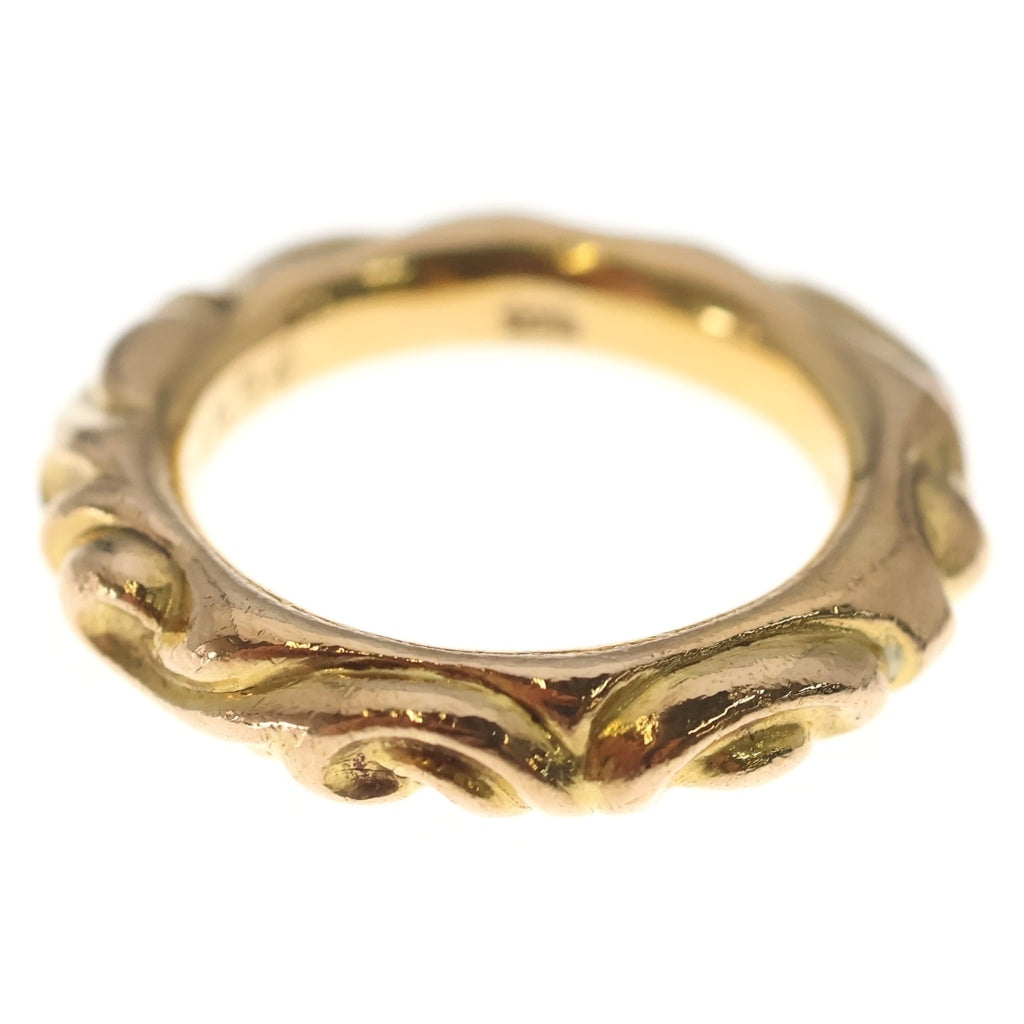 CHROME HEARTS(クロムハーツ) 22K SCRL BAND スクロールバンド リング ゴールド BCA416