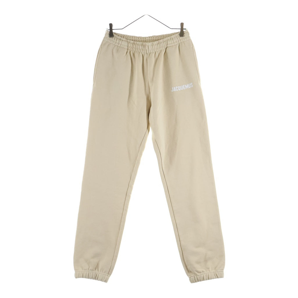 JACQUEMUS(ジャックムス) ロゴプリント テーパードスウェットパンツ ベージュ 22H226JS081-2210ー950 レディース