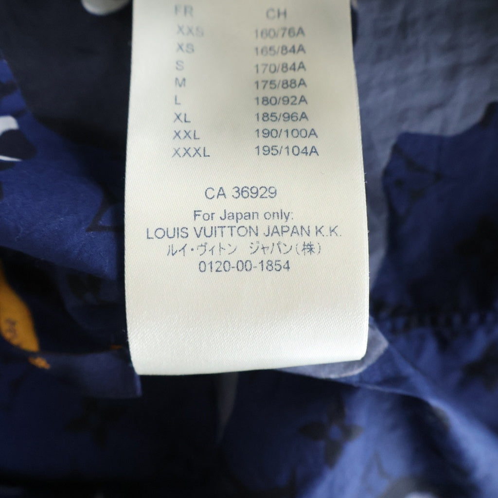 LOUIS VUITTON(ルイヴィトン) 20SS カモDNAオセアンモノグラム長袖シャツ ブルー RM201M TKJ HIS07W