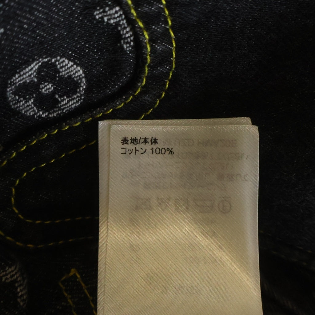 LOUIS VUITTON(ルイヴィトン) 22SS ×NIGO MONOGRAM CRAZY DENIM JACKET ニゴ モノグラム クレイジー ワークウエアデニムジャケット ブラック RM221M UZD HMA20E