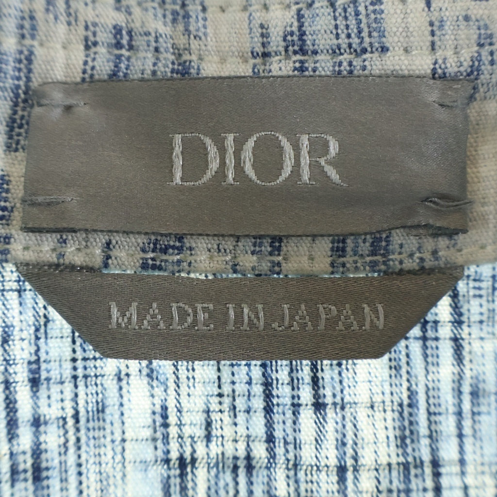 DIOR(ディオール) 20AW オブリーク総柄デニム 長袖シャツ インディゴ 013D585BY989