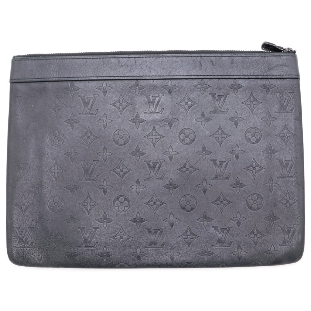 LOUIS VUITTON(ルイヴィトン) モノグラム シャドウ ディスカバリー クラッチバッグ ブラック M62903 レディース