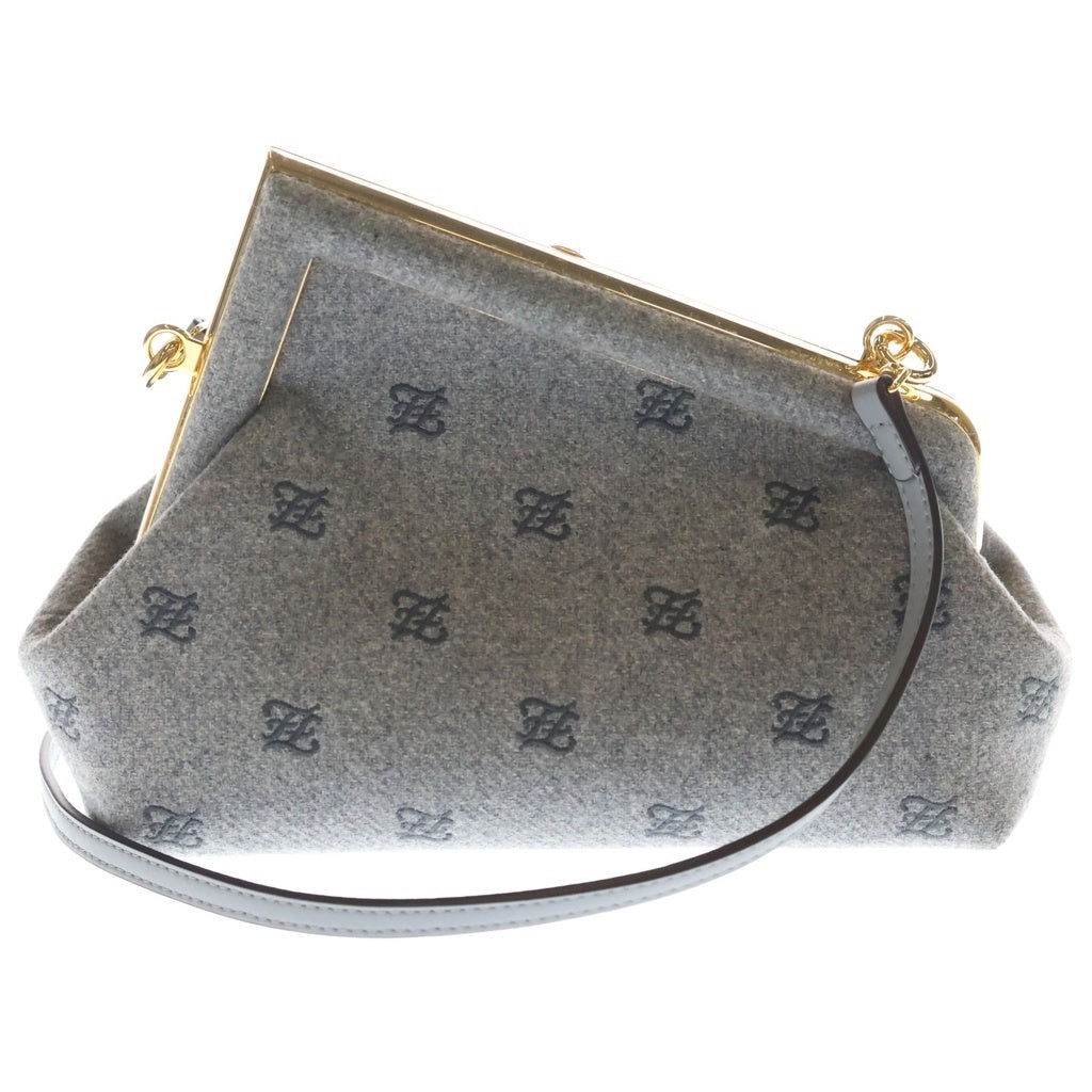 FENDI(フェンディ) ファースト スモール フランネル 2way クラッチ ショルダーバッグ グレー 8BP127 レディース