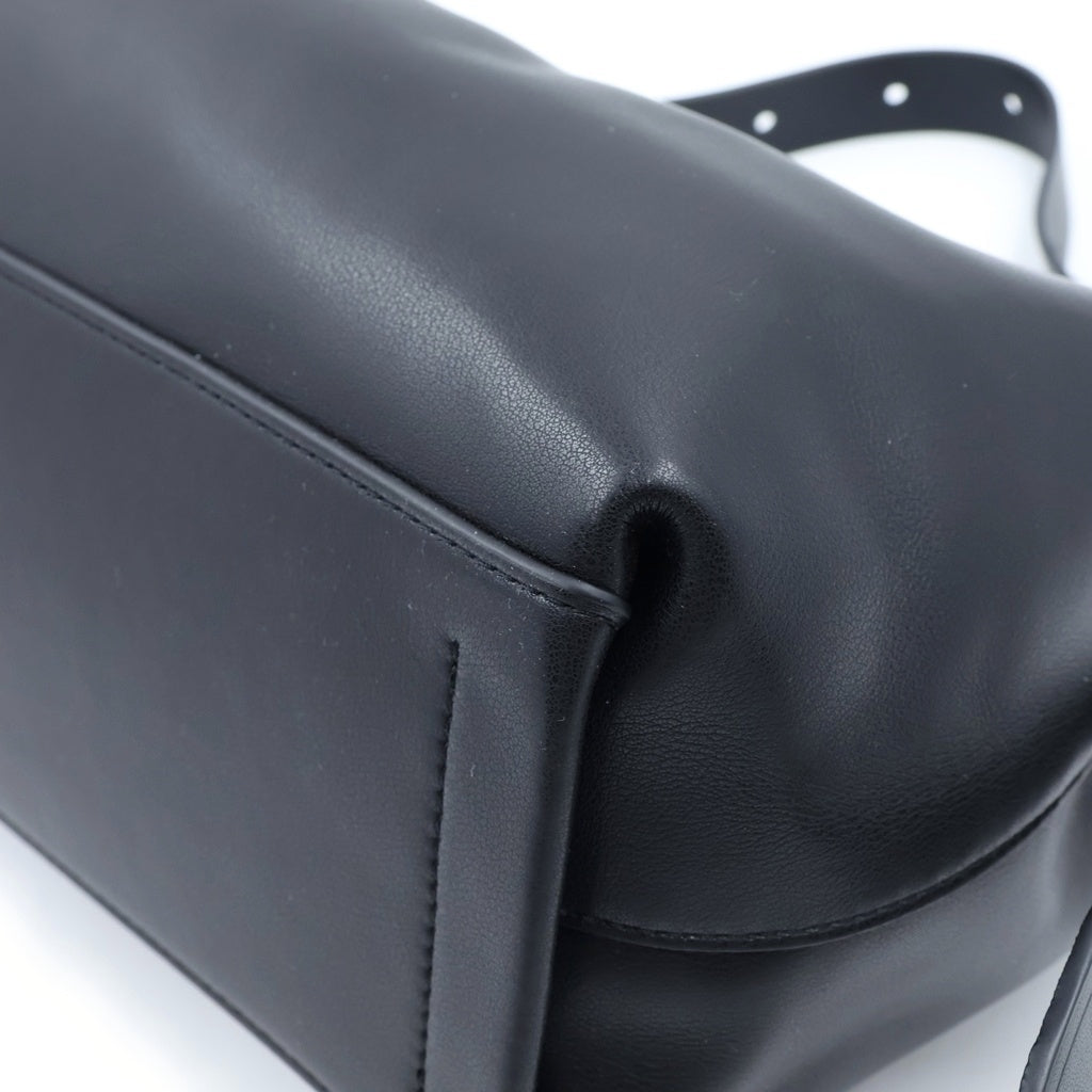 DIESEL(ディーゼル) D-LINE HOBO ホーボー カウレザー 2WAY ハンドショルダーバッグ ブラック X10729P9074 レディース