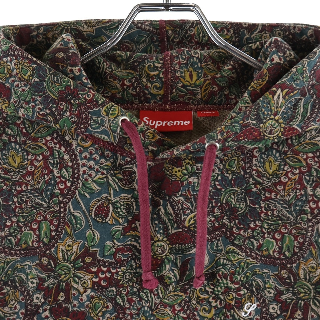 SUPREME(シュプリーム) 11AW Paisley Pullover スモールロゴ ペイズリー プルオーバー スウェット パーカー フーディー マルチ