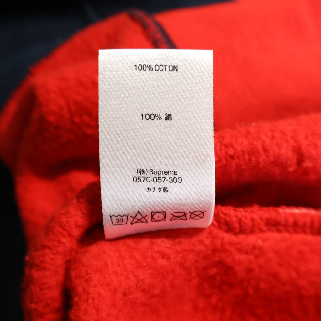SUPREME(シュプリーム) 18AW Split Crewneck Sweatshirt スプリット クルーネック バイカラー スウェットトレーナー ネイビー/レッド