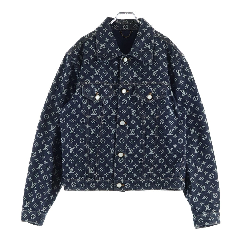 LOUIS VUITTON(ルイヴィトン) 24AW Monogram Jacquard Denim Jacket モノグラム ジャガードデニムジャケット インディゴ RM242M UZD HRA79W