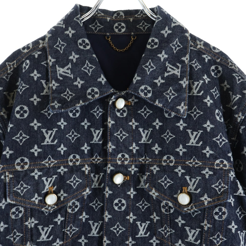 LOUIS VUITTON(ルイヴィトン) 24AW Monogram Jacquard Denim Jacket モノグラム ジャガードデニムジャケット インディゴ RM242M UZD HRA79W