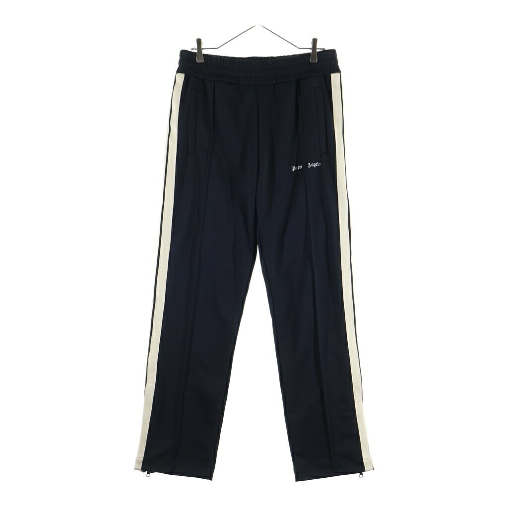 Palm Angels(パームエンジェルス) 24SS CLASSIC LOGO TRACK PANTS クラシック ロゴ エンブロイダリー サイドジップ トラックパンツ ブラック PMCJ020P24FAB003