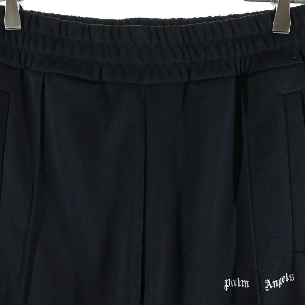 Palm Angels(パームエンジェルス) 24SS CLASSIC LOGO TRACK PANTS クラシック ロゴ エンブロイダリー サイドジップ トラックパンツ ブラック PMCJ020P24FAB003