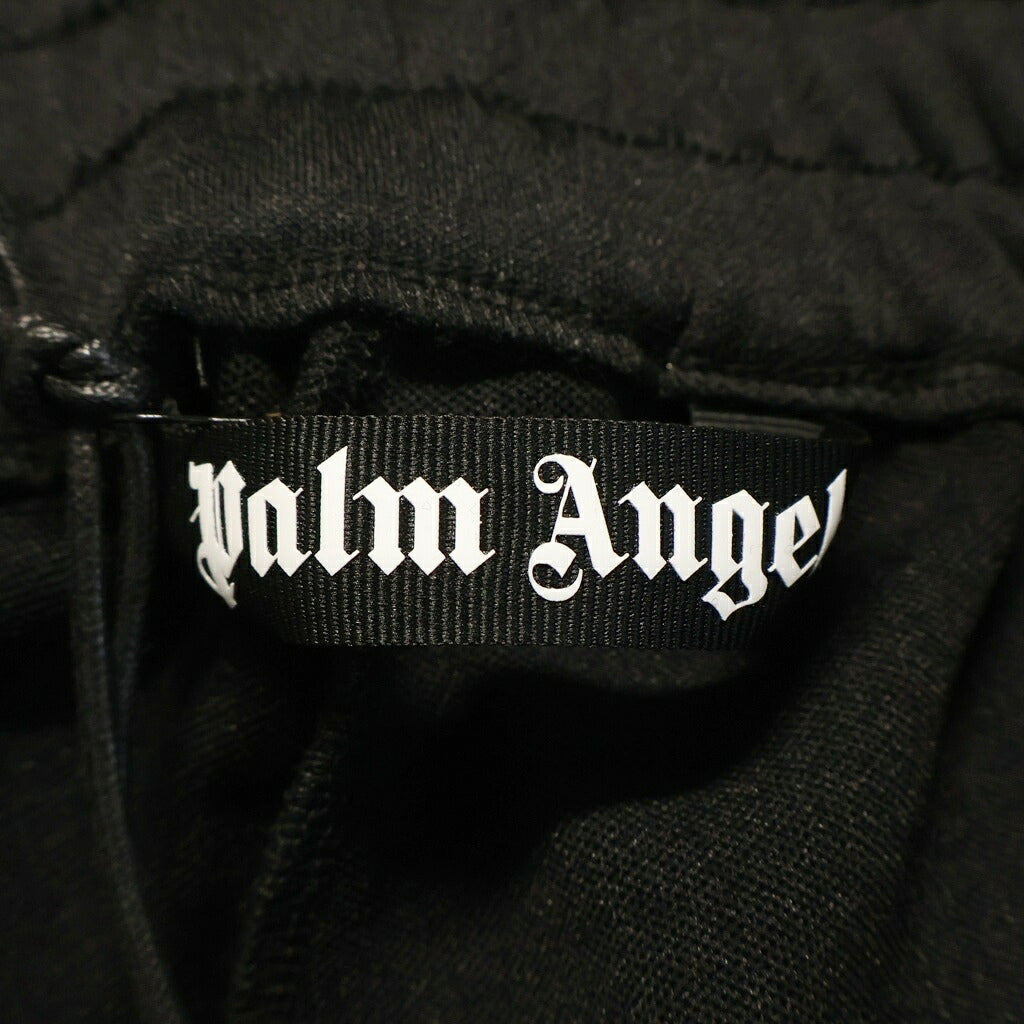 Palm Angels(パームエンジェルス) 24SS CLASSIC LOGO TRACK PANTS クラシック ロゴ エンブロイダリー サイドジップ トラックパンツ ブラック PMCJ020P24FAB003