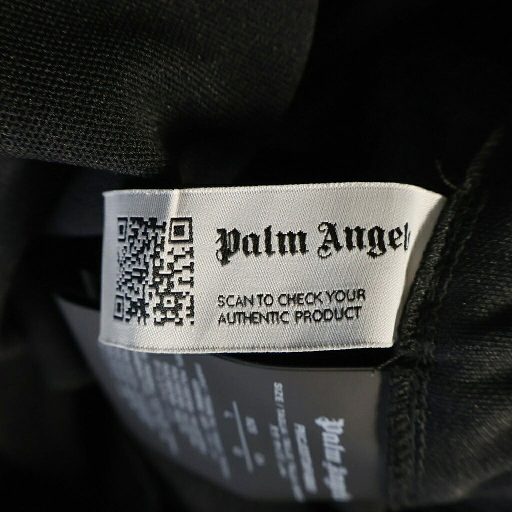 Palm Angels(パームエンジェルス) 24SS CLASSIC LOGO TRACK PANTS クラシック ロゴ エンブロイダリー サイドジップ トラックパンツ ブラック PMCJ020P24FAB003