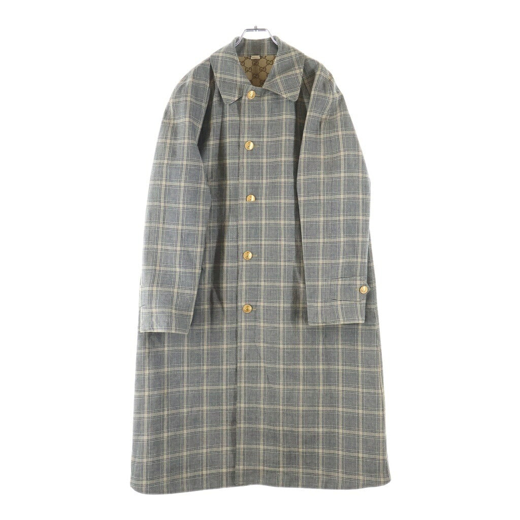 GUCCI(グッチ) GGモノグラムリバーシブルステンカラーコート ロングコート ベージュ/ブラウン 691913 ZAI4G