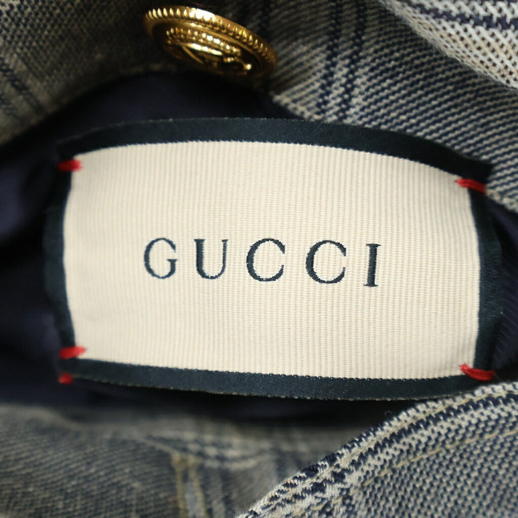 GUCCI(グッチ) GGモノグラムリバーシブルステンカラーコート ロングコート ベージュ/ブラウン 691913 ZAI4G