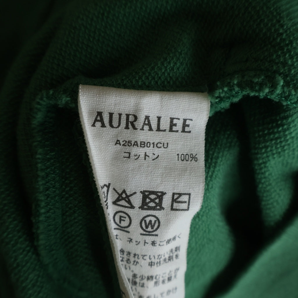 AURALEE(オーラリー) 25AW SUPER HIGH GAUGE SWEAT ZIP BLOUSON スーパーハイゲージ スウェット ジップアップブルゾン A25AB01CU グリーン