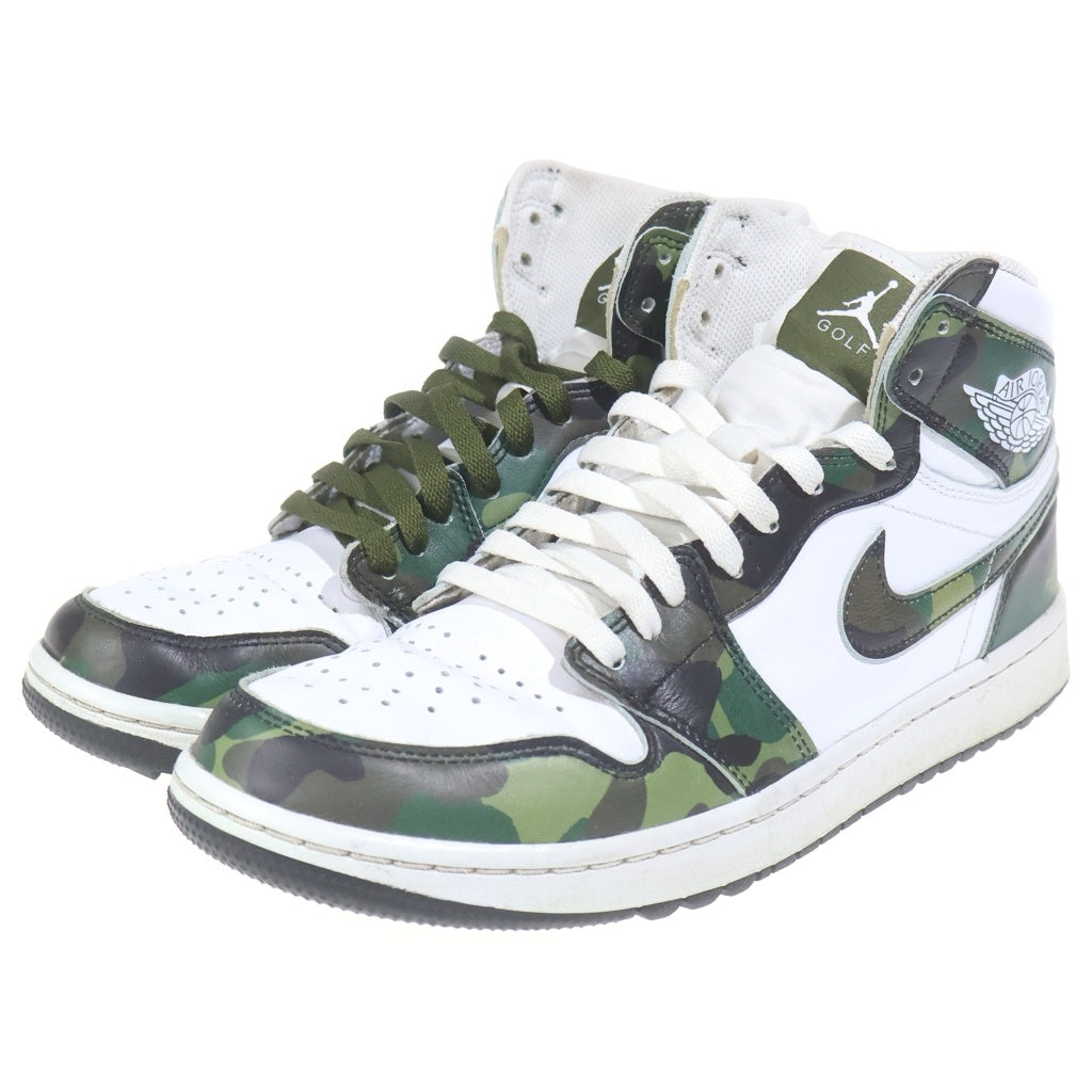 NIKE(ナイキ) AIR JORDAN 1 HIGH GOLF DQ0660-300 エアジョーダン1 ゴルフ ハイカットスニーカー US10.5/28.5cm グリーン/ホワイト