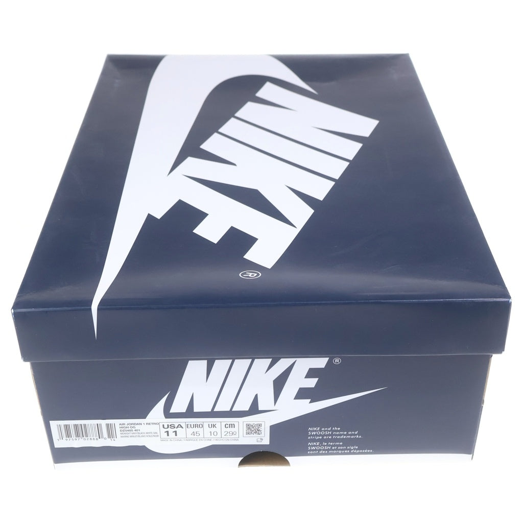 NIKE(ナイキ) AIR JORDAN 1 RETRO HIGH OG MIDNIGHT NAVY DZ5485-401 エアジョーダン1 ミッドナイトネイビー ハイカットスニーカー ネイビー/ホワイト US11/29.0cm
