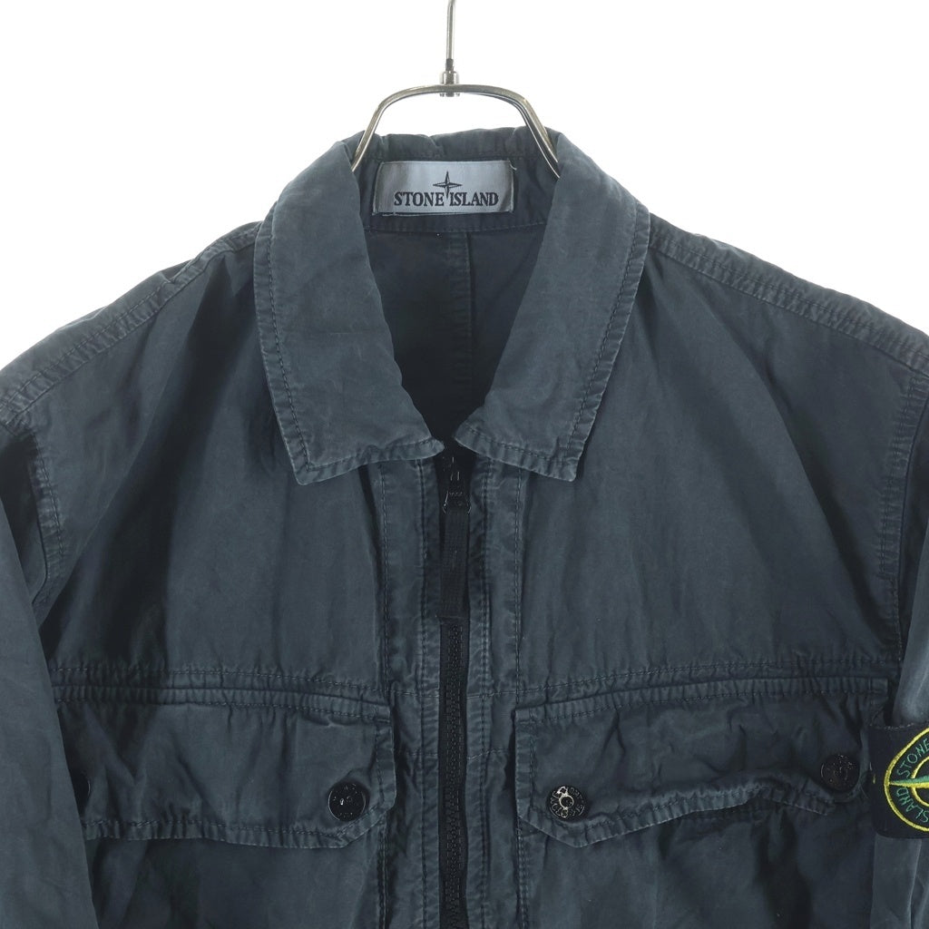 STONE ISLAND(ストーンアイランド) ロゴワッペン ジップアップブルゾン グレー 7915102WN