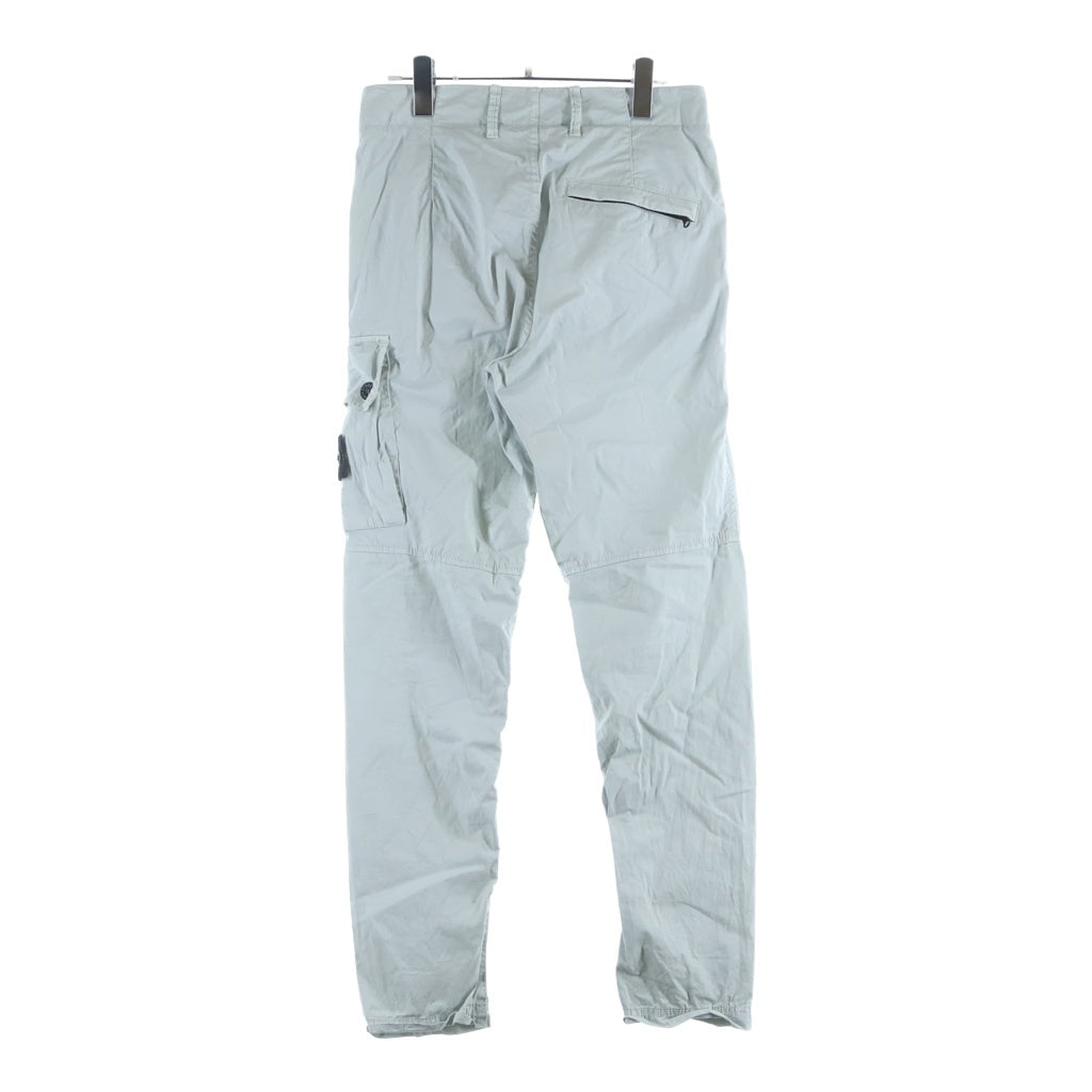 STONE ISLAND(ストーンアイランド) Single Pocket Gabardine Cargo Pant シングルポケット ギャバジン カーゴパンツ ライトグレー 771531410
