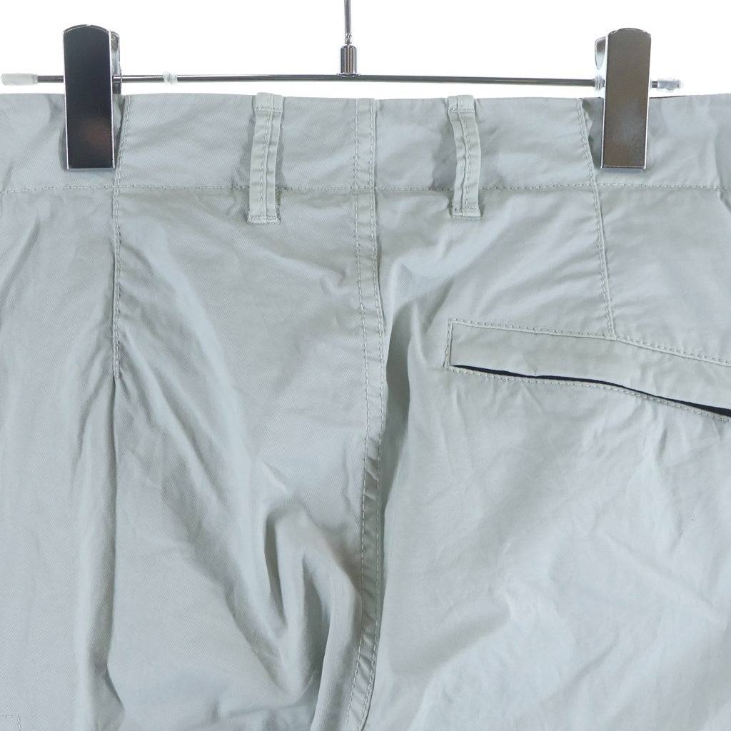 STONE ISLAND(ストーンアイランド) Single Pocket Gabardine Cargo Pant シングルポケット ギャバジン カーゴパンツ ライトグレー 771531410