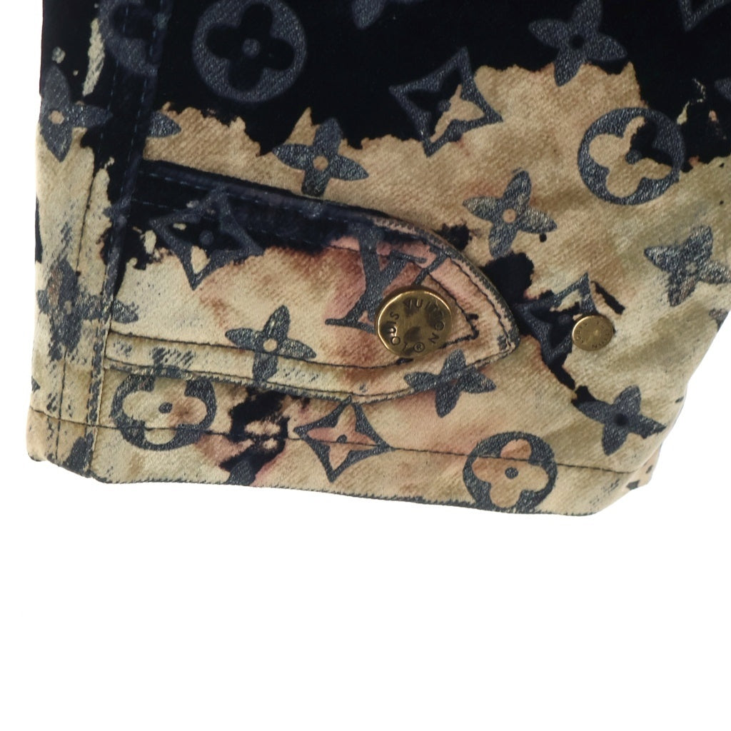 LOUIS VUITTON(ルイヴィトン) 24SS モノグラム ブリーチ デニムジャケット RM241M FRV HQA02W ネイビー