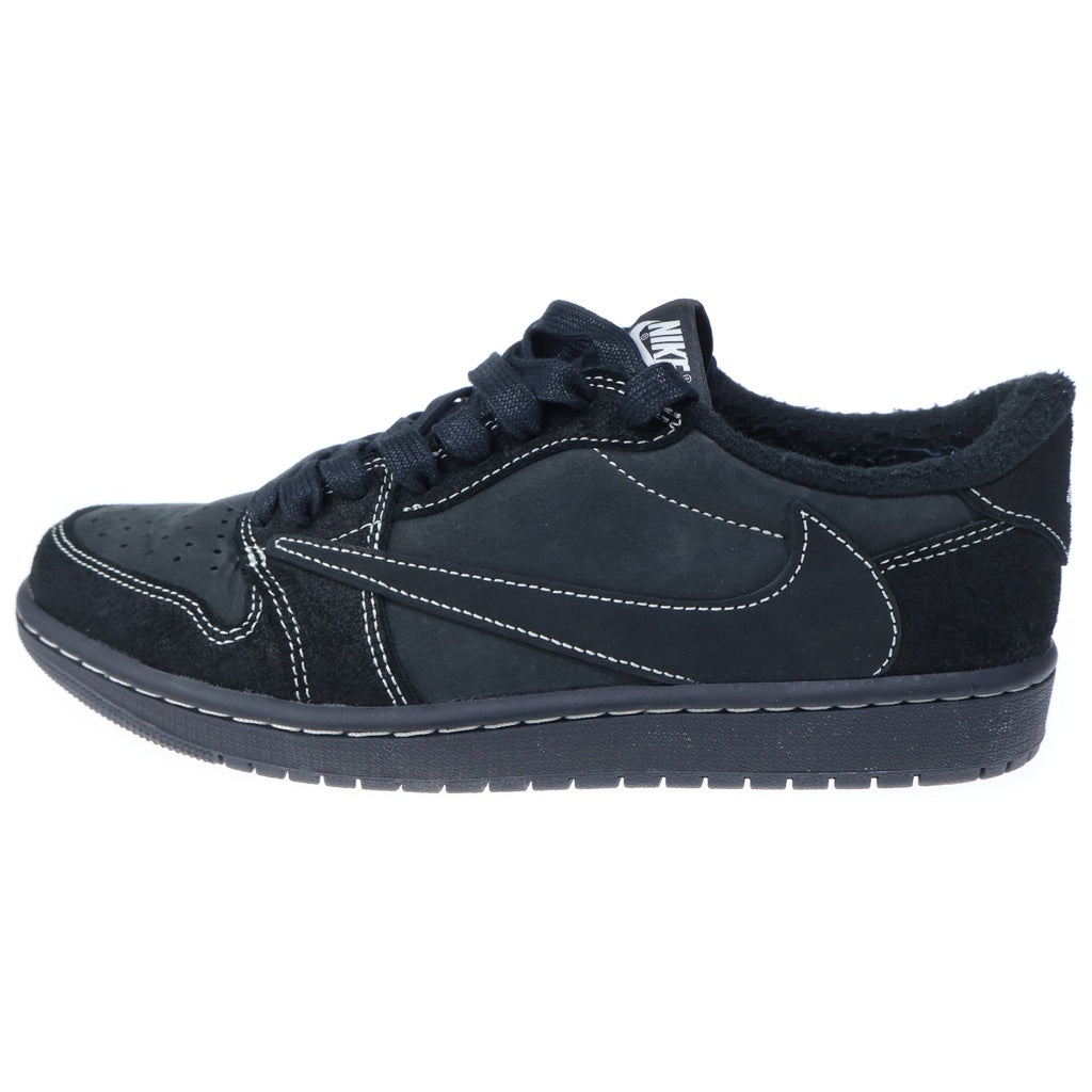 NIKE(ナイキ) ×TRAVIS SCOTT AIR JORDAN 1 LOW OG SP BLACK PHANTOM DM7866-001 エアジョーダン1 ブラックファントム ローカットスニーカー ブラック US8/26.0cm