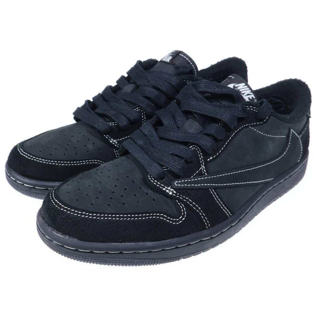 NIKE(ナイキ) ×TRAVIS SCOTT AIR JORDAN 1 LOW OG SP BLACK PHANTOM DM7866-001 エアジョーダン1 ブラックファントム ローカットスニーカー ブラック US8/26.0cm