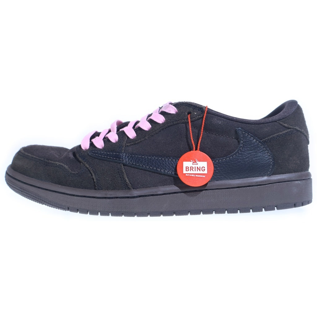 NIKE(ナイキ) ×TRAVIS SCOTT AIR JORDAN 1 LOW OG SP VELVET BROWN DM7866-202 トラヴィススコット エアジョーダン1 ベルベットブラウン ローカットスニーカー US9/27.0cm