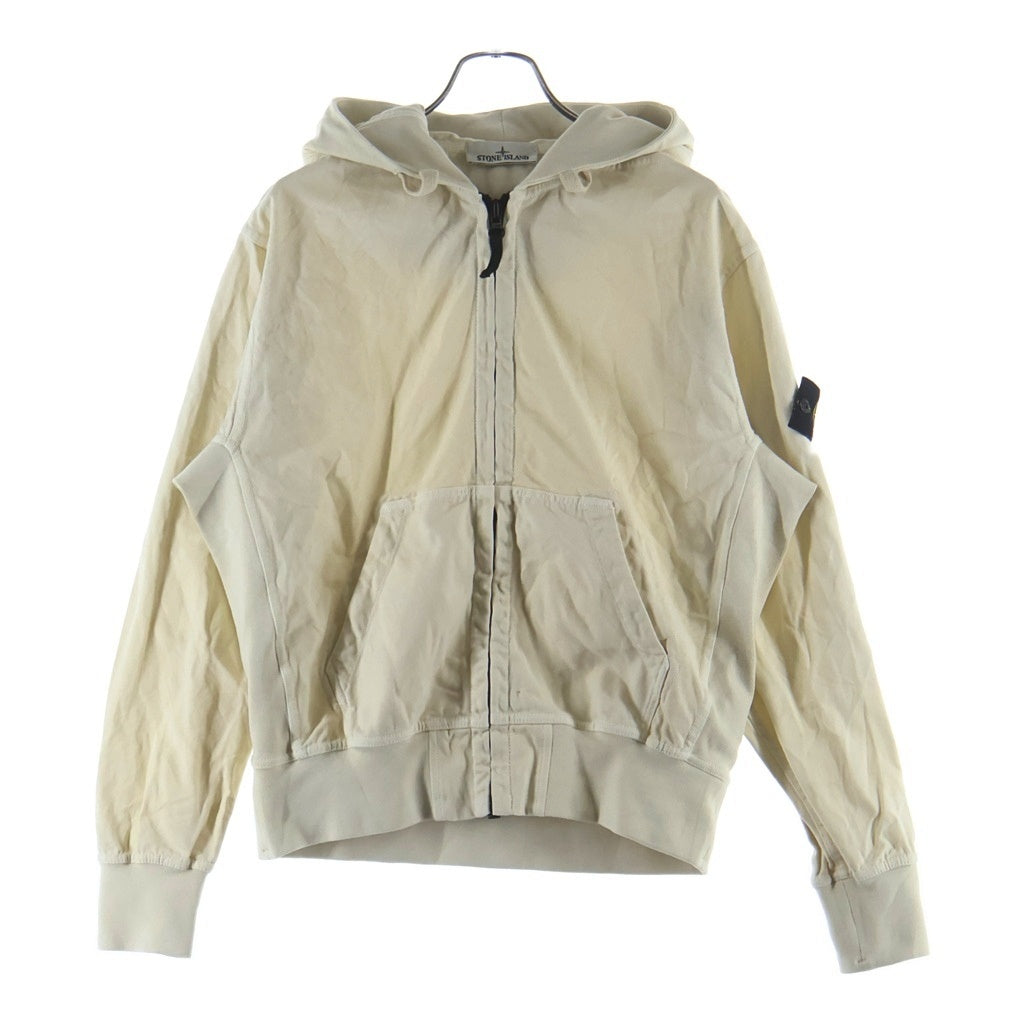 STONE ISLAND(ストーンアイランド) Organic Cotton Fleece ジップアップフーディー パーカー アイボリー K2S156100017S0184