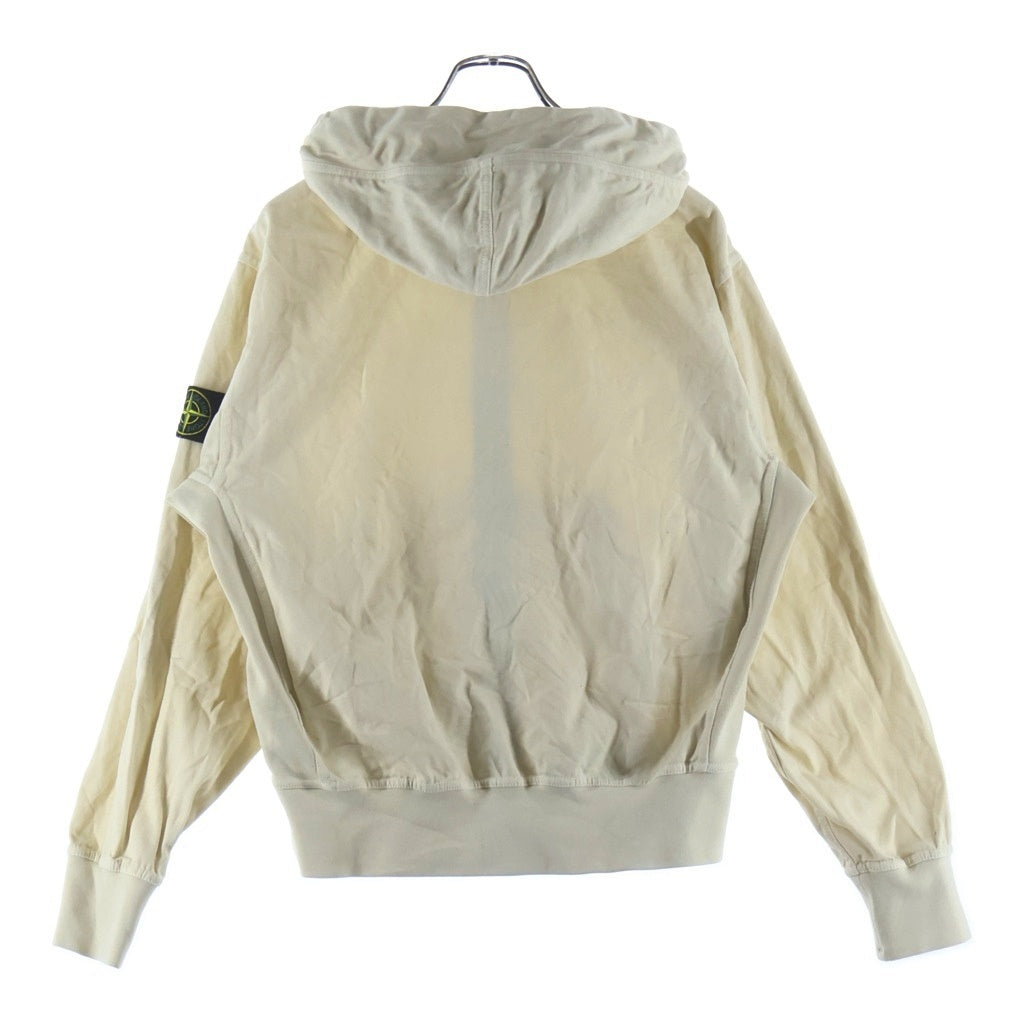 STONE ISLAND(ストーンアイランド) Organic Cotton Fleece ジップアップフーディー パーカー アイボリー K2S156100017S0184