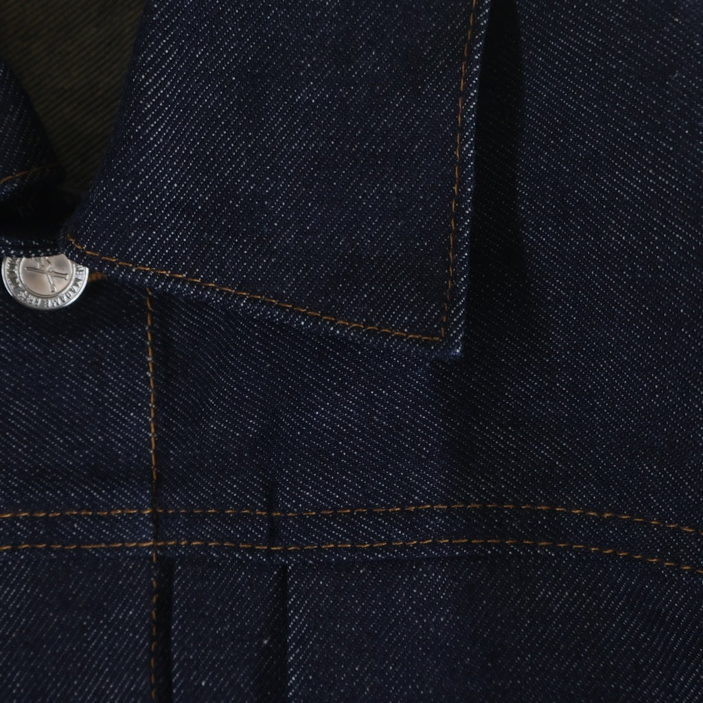 A.P.C(アーペーセー) DENIM BRUT VESTE JEAN JPS リジット 1stタイプ デニムトラッカージャケット インディゴ 25212-1-30301