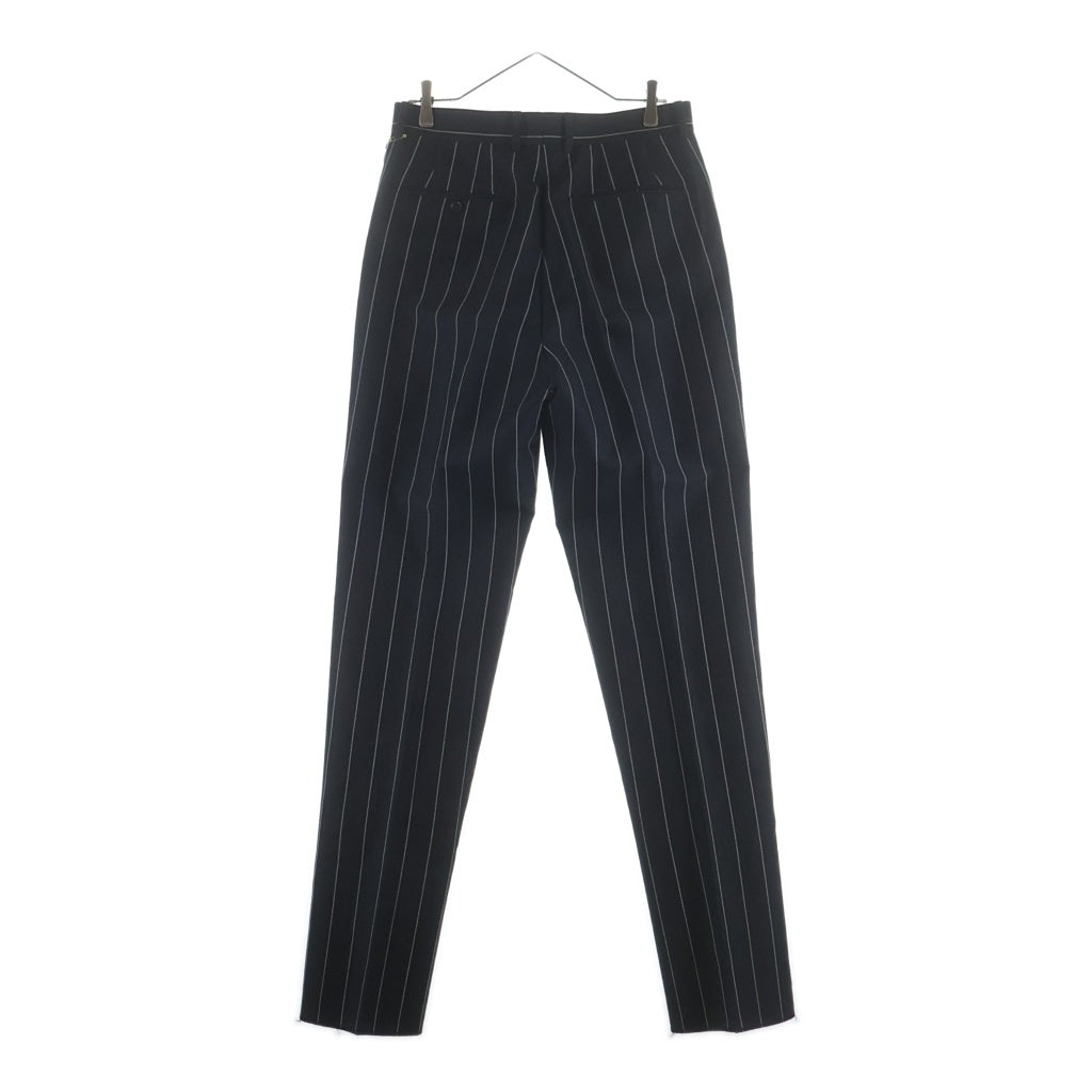 WACKO MARIA(ワコマリア) 24SS STRIPED DOUBLE PLEATED TROUSERS PANTS 24SS-WMP-TR2 ストライプ ダブルプリーツ トラウザーズパンツ ネイビー
