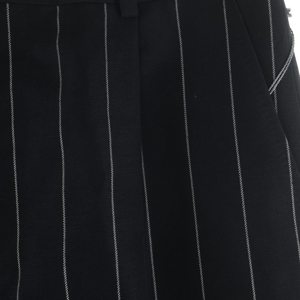 WACKO MARIA(ワコマリア) 24SS STRIPED DOUBLE PLEATED TROUSERS PANTS 24SS-WMP-TR2 ストライプ ダブルプリーツ トラウザーズパンツ ネイビー