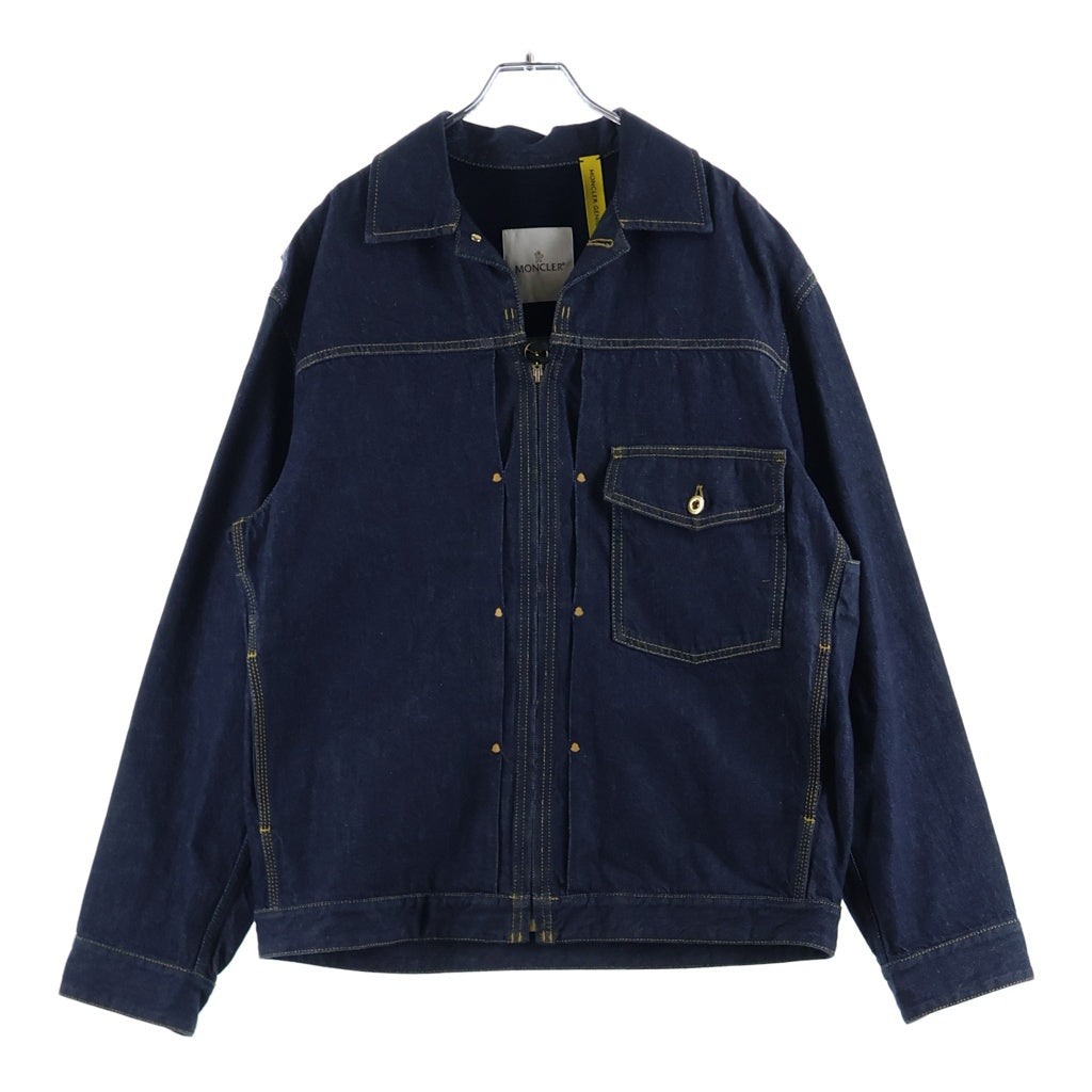 MONCLER GENIUS(モンクレール ジーニアス) 25SS ×メルセデスベンツ フロントジップアップジャケット デニムジャケット インディゴ K14011A00010 M5923