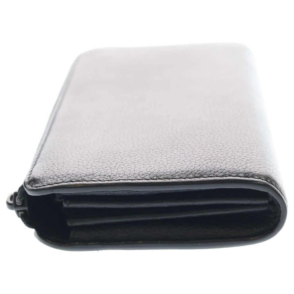 Maison Margiela(メゾンマルジェラ) ラウンドジップ L字ジップ 長財布 レザー ブラック S35UI0431 P0396