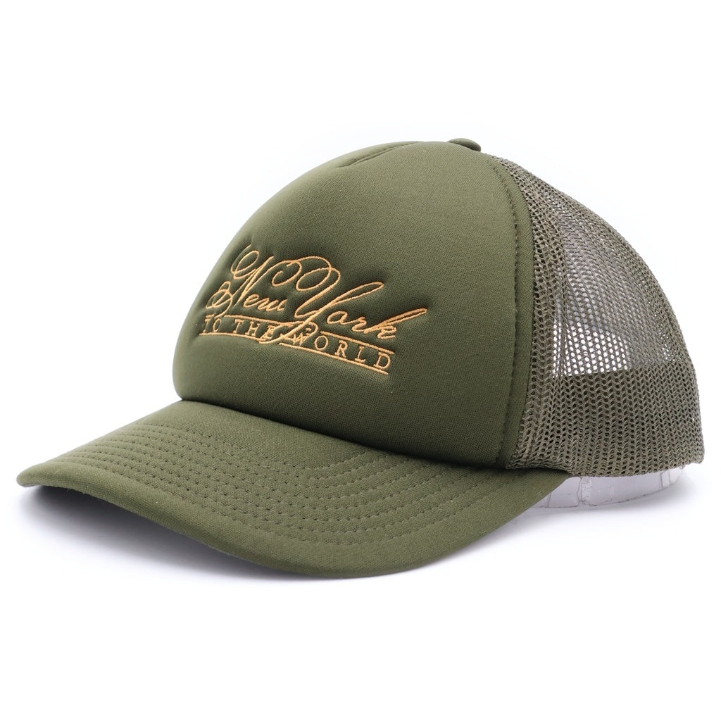 KITH(キス) New York Mesh Snapback Cap メッシュ トラッカーキャップ 帽子 カーキ 24-095-060-0007-1-0