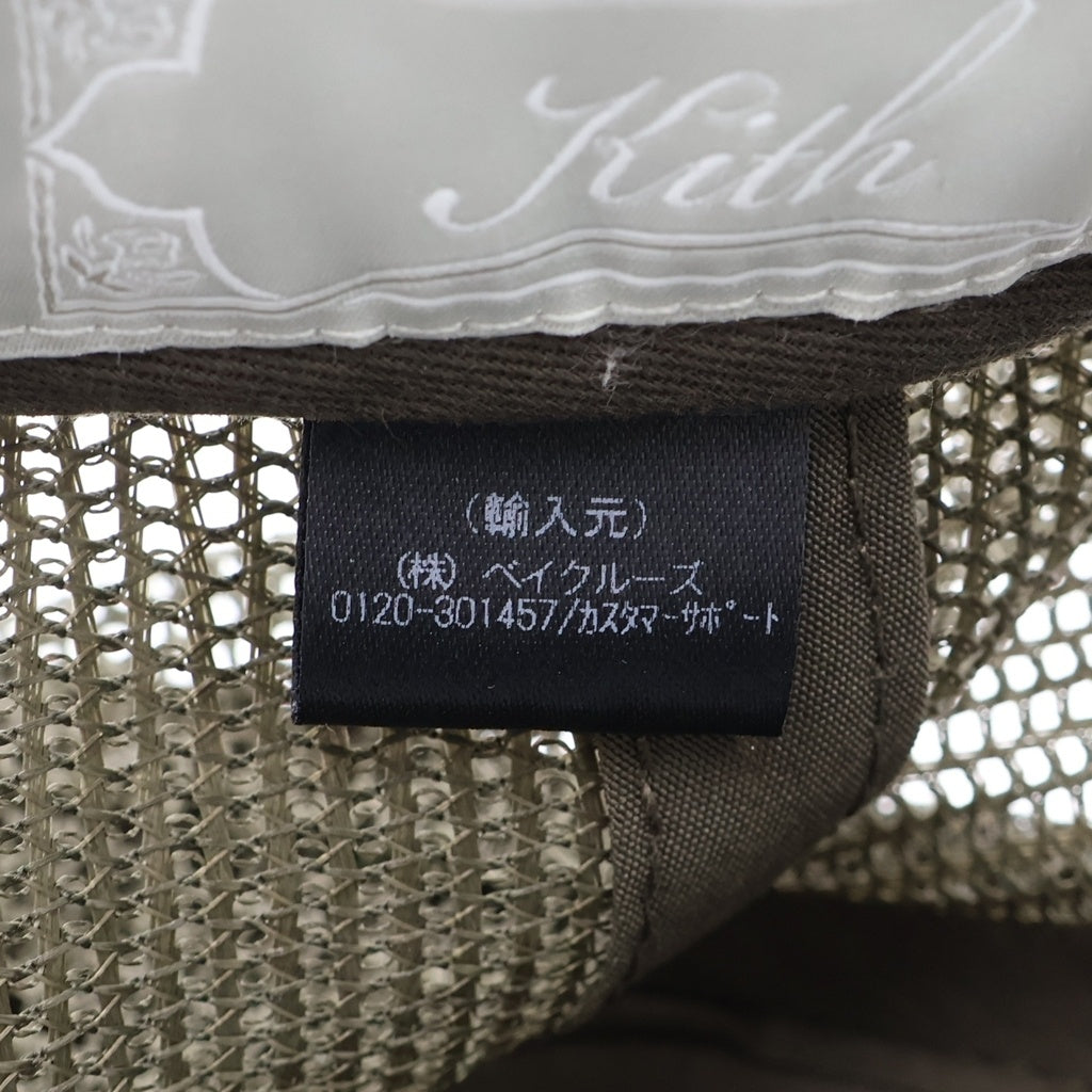 KITH(キス) New York Mesh Snapback Cap メッシュ トラッカーキャップ 帽子 カーキ 24-095-060-0007-1-0