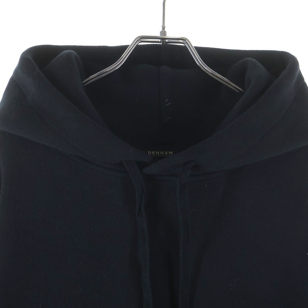 DENHAM(デンハム) PRM KNIT HOODY ニットプルオーバーパーカー ブラック 01-23-09-71-011